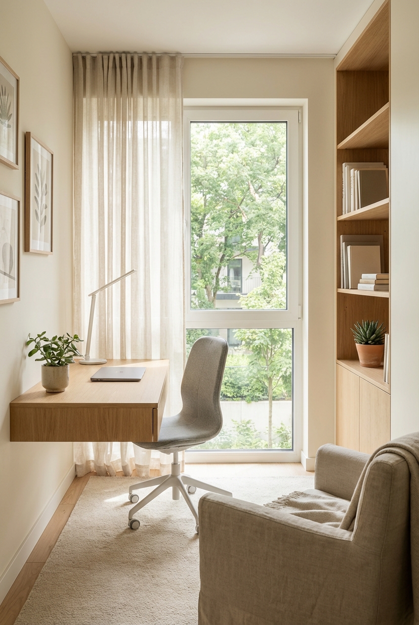 Postazione di studio in appartamento per soggiorni accademici