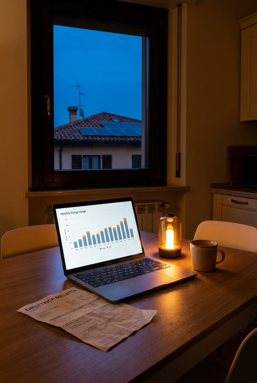Bolletta e simulazione dei consumi domestici