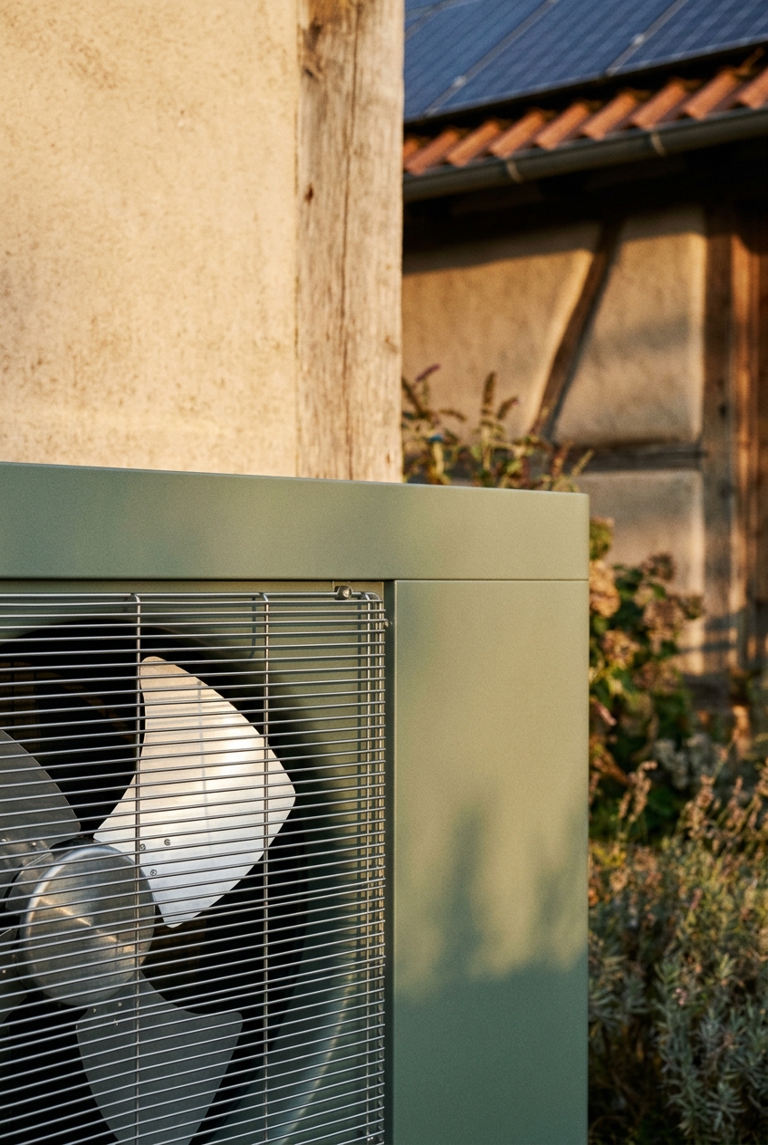 Dettaglio di una pompa di calore