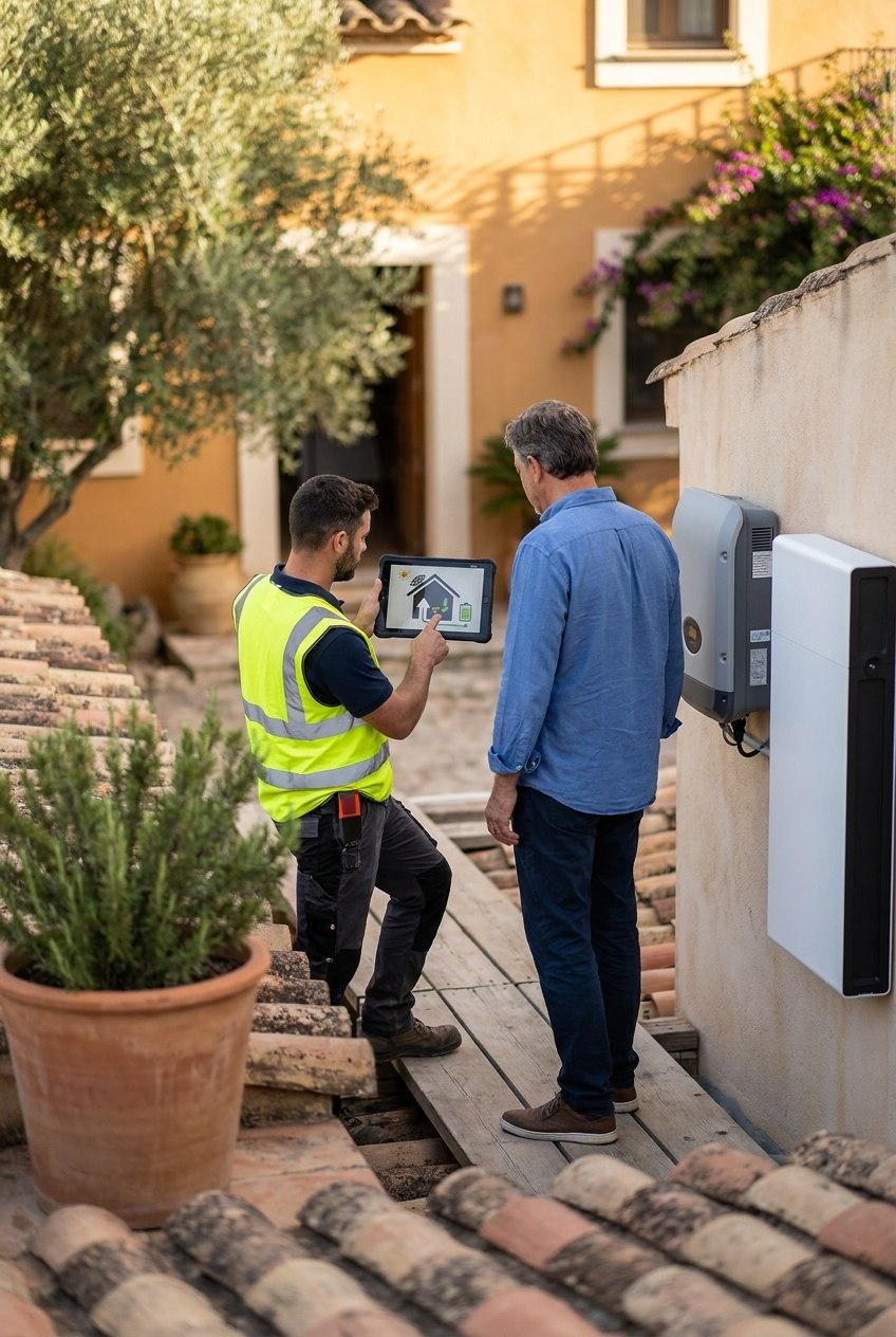 Autoconsumo fotovoltaico con batteria e pompa di calore