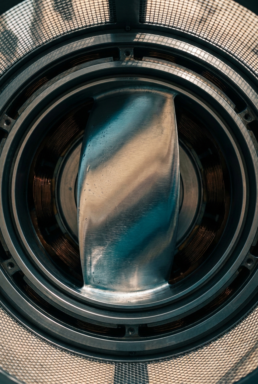 Dettaglio di una turbina idroelettrica