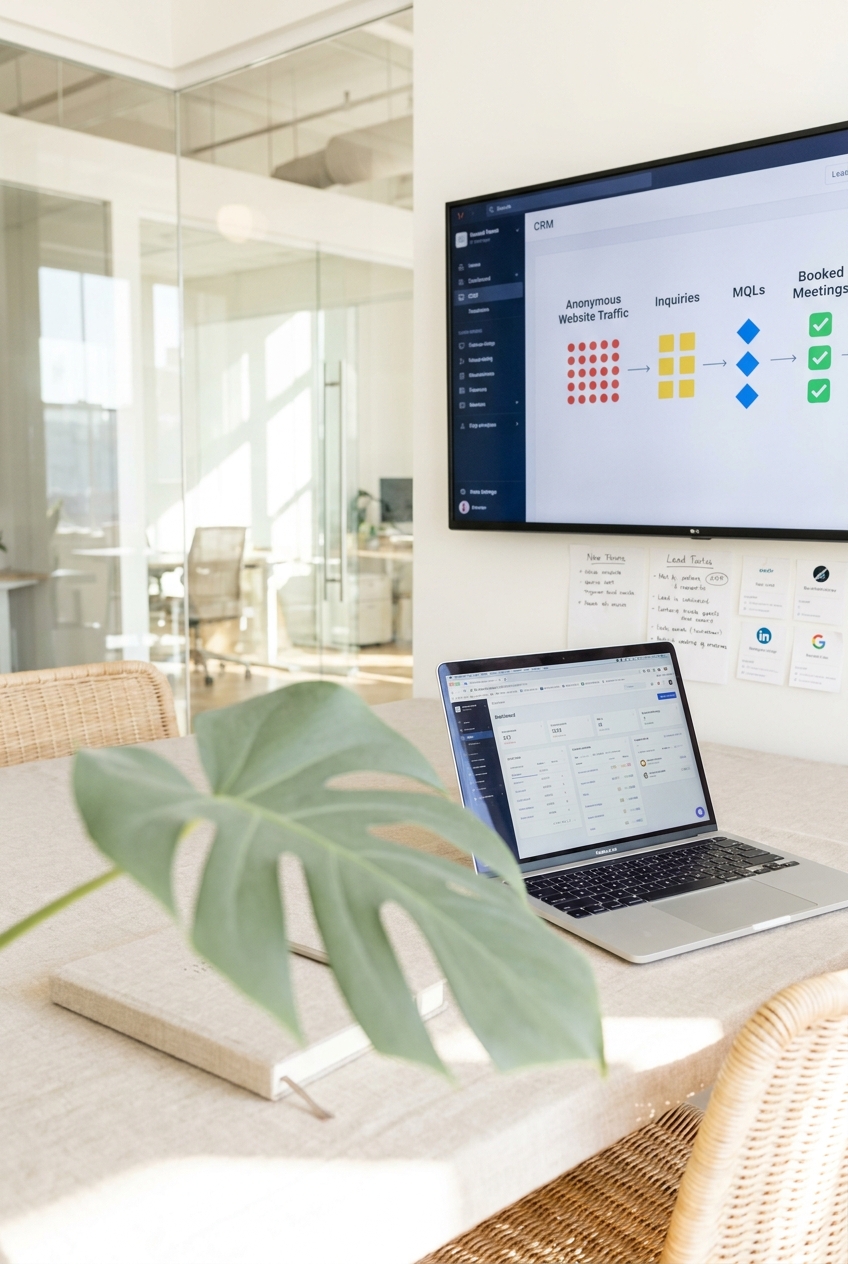 Dashboard marketing con lead qualificati